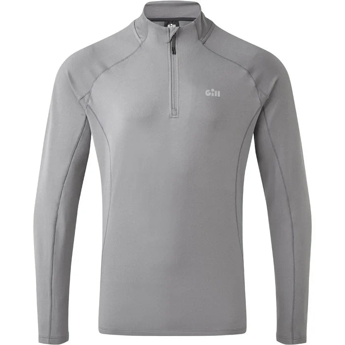 Gill Heybrook Zip Neck—Steel Grey