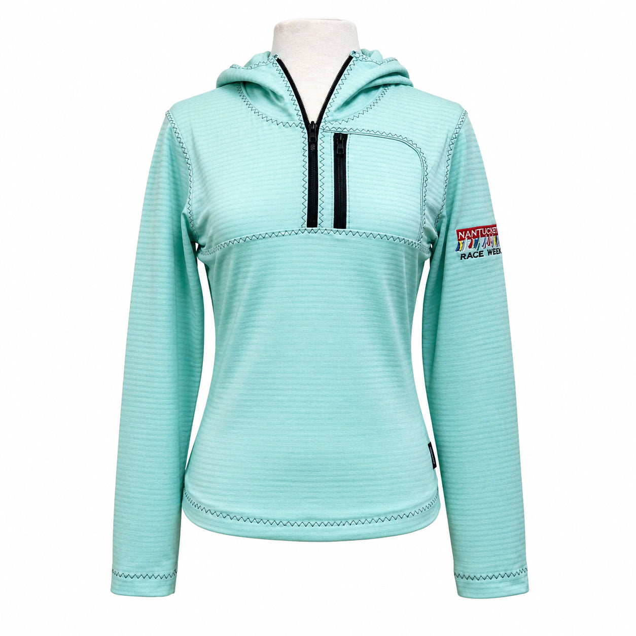 Mola Women’s Partial Zip Hoodie with Zip Chest Pocket