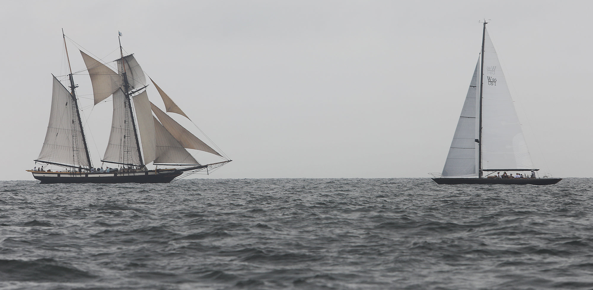 Lynx and W boats on nantucket sound