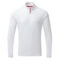 Gill Men’s UV Tec Long Sleeve Zip Tee White