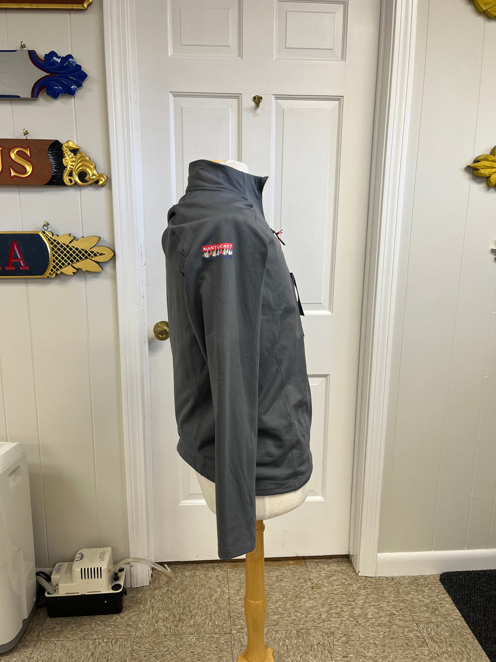 Gill Heybrook Zip Neck—Steel Grey